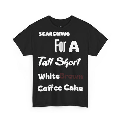 White Brown Coffee Cake Cotton Tee