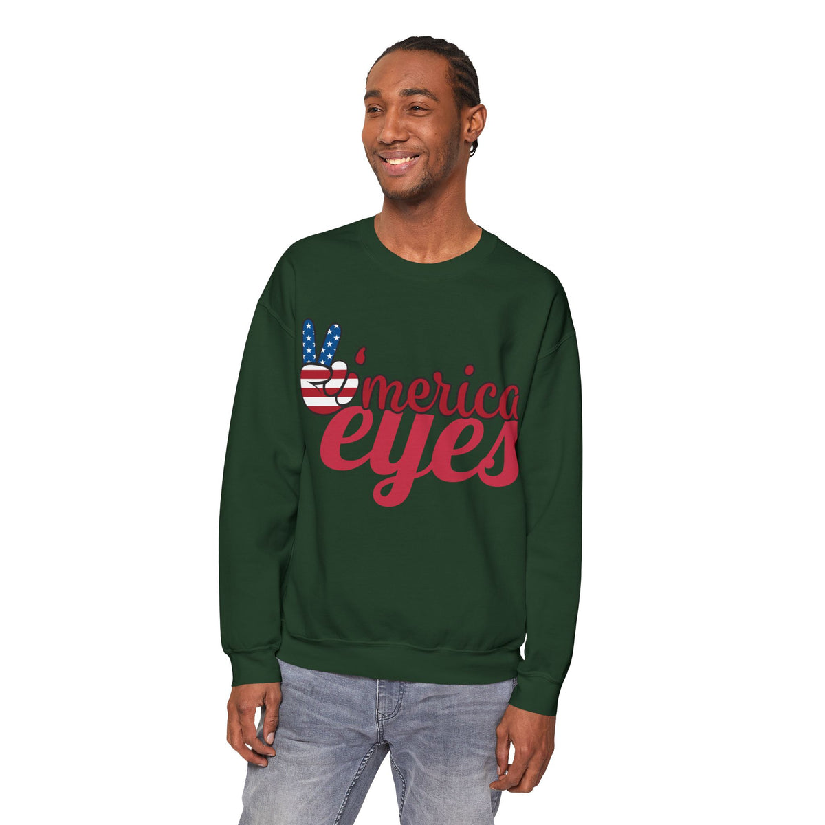 America Eyes Sweatshirt: Unisex, Heavy blend