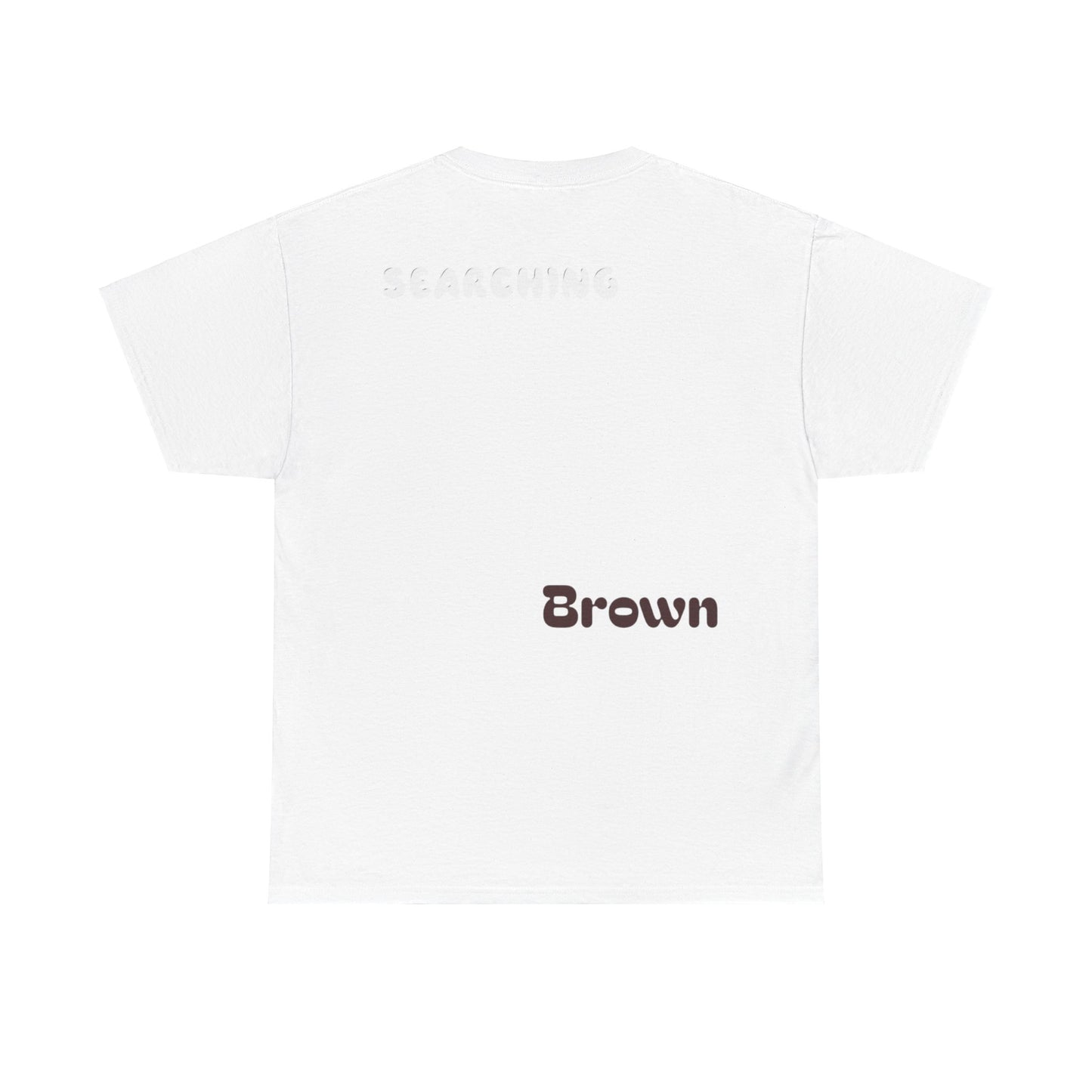 White Brown Coffee Cake Cotton Tee