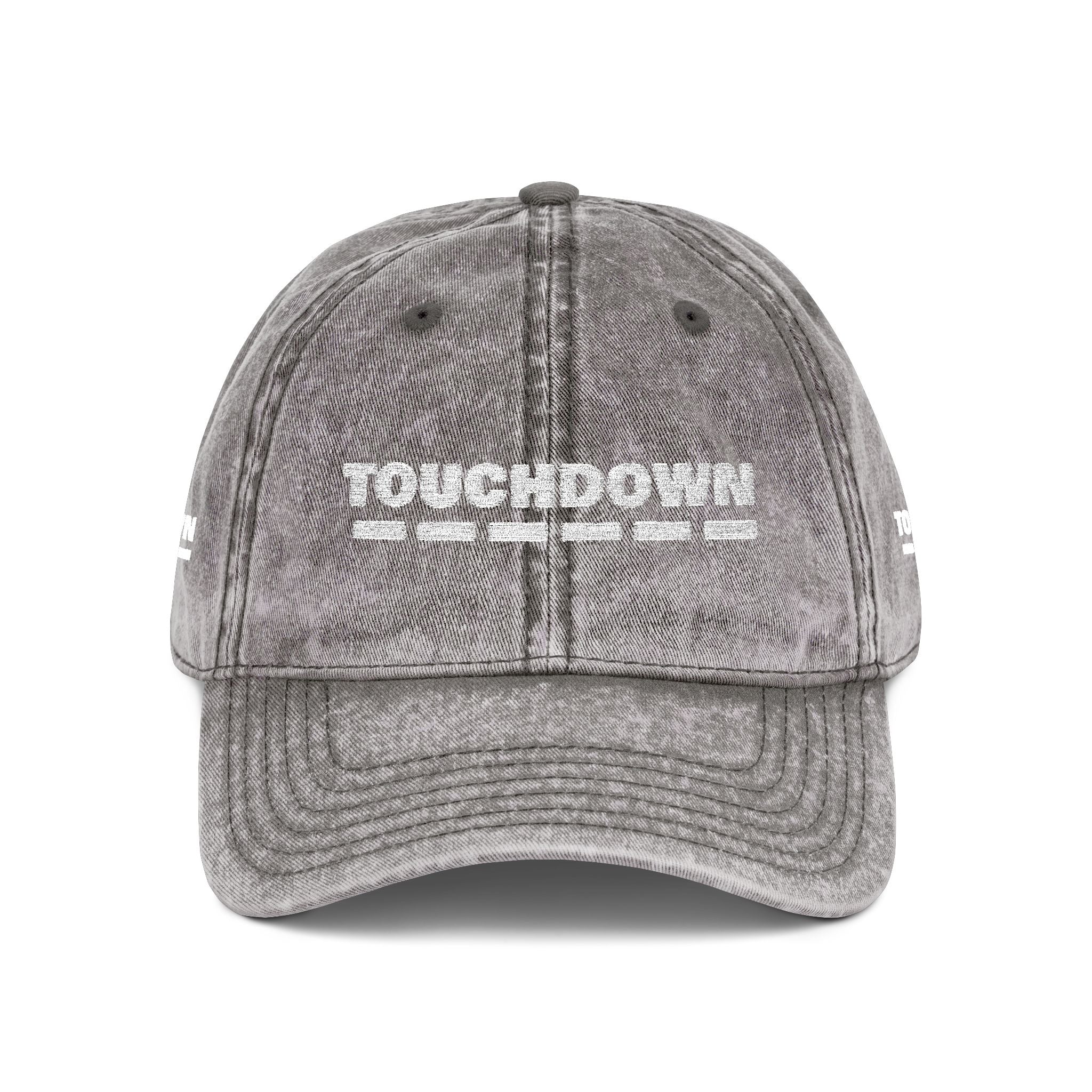 Embroidered Vintage Cap - Touchdown Sports Fan Hat