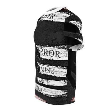 Emotional Statement Tee: Unisex Cut & Sew AOP Shirt | Expressive Graphic Tee for Casual Wear, Unique Gift for Holidays, Motivational [...] Printify