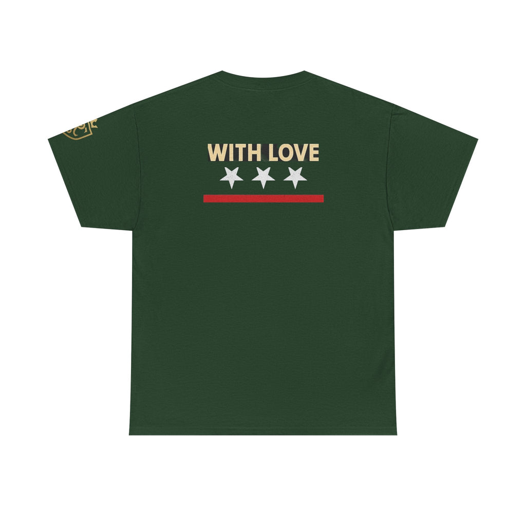 Stylish Unisex Heavy Cotton Tee - 'With Love' Statement Shirt, Casual Wear, Gift for Her, Gift for Him, Everyday Comfort Printify