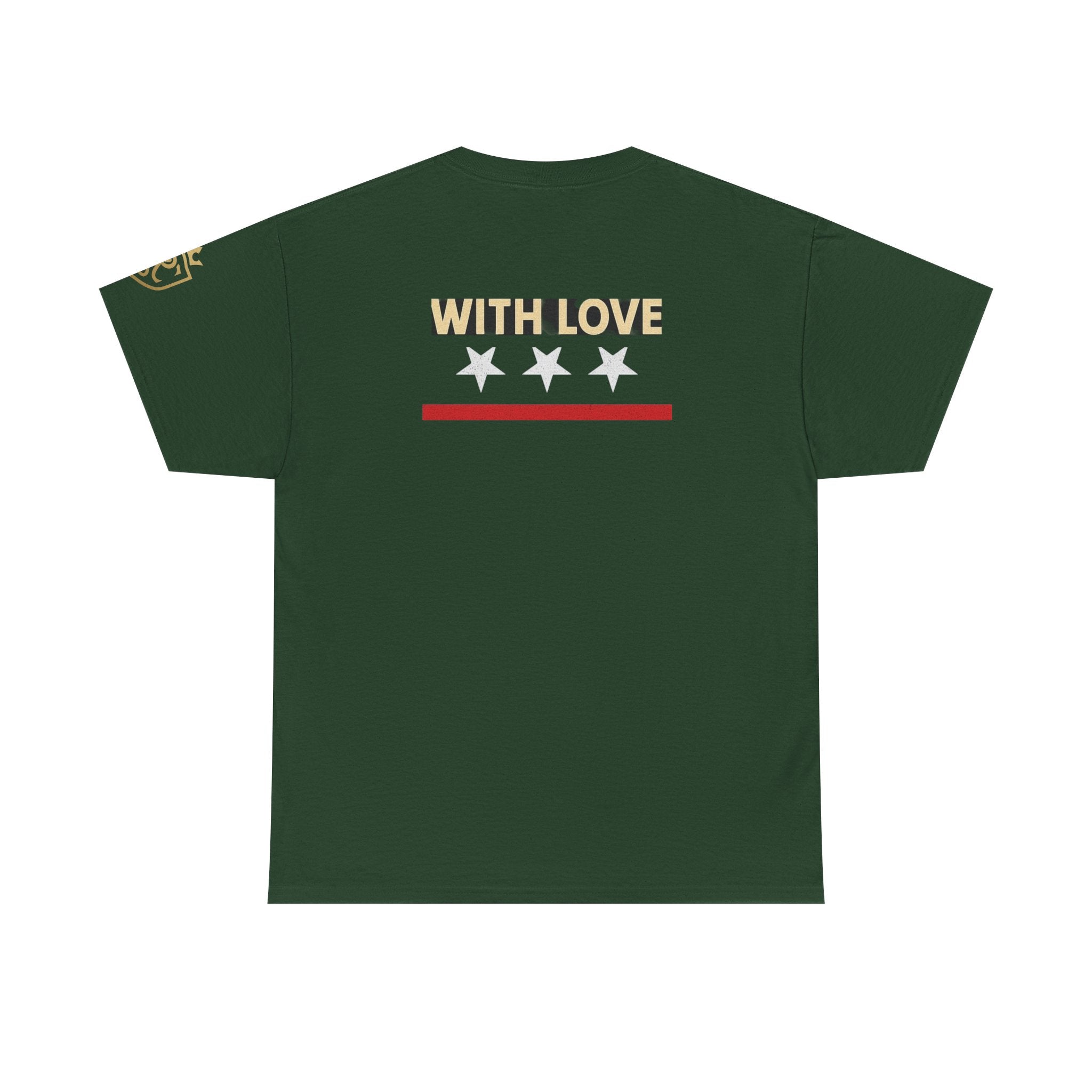 Stylish Unisex Heavy Cotton Tee - 'With Love' Statement Shirt, Casual Wear, Gift for Her, Gift for Him, Everyday Comfort Printify