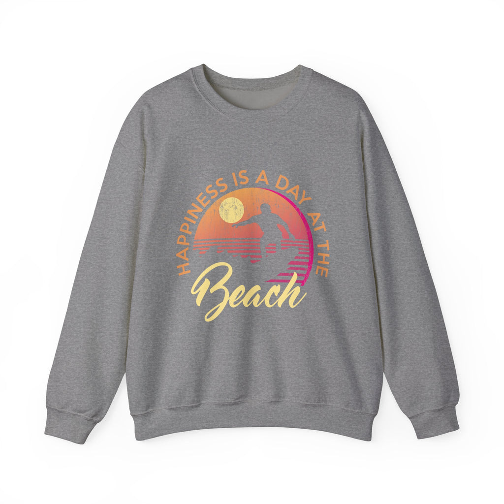 Le bonheur est une journée à la plage Sweat-shirt unisexe 