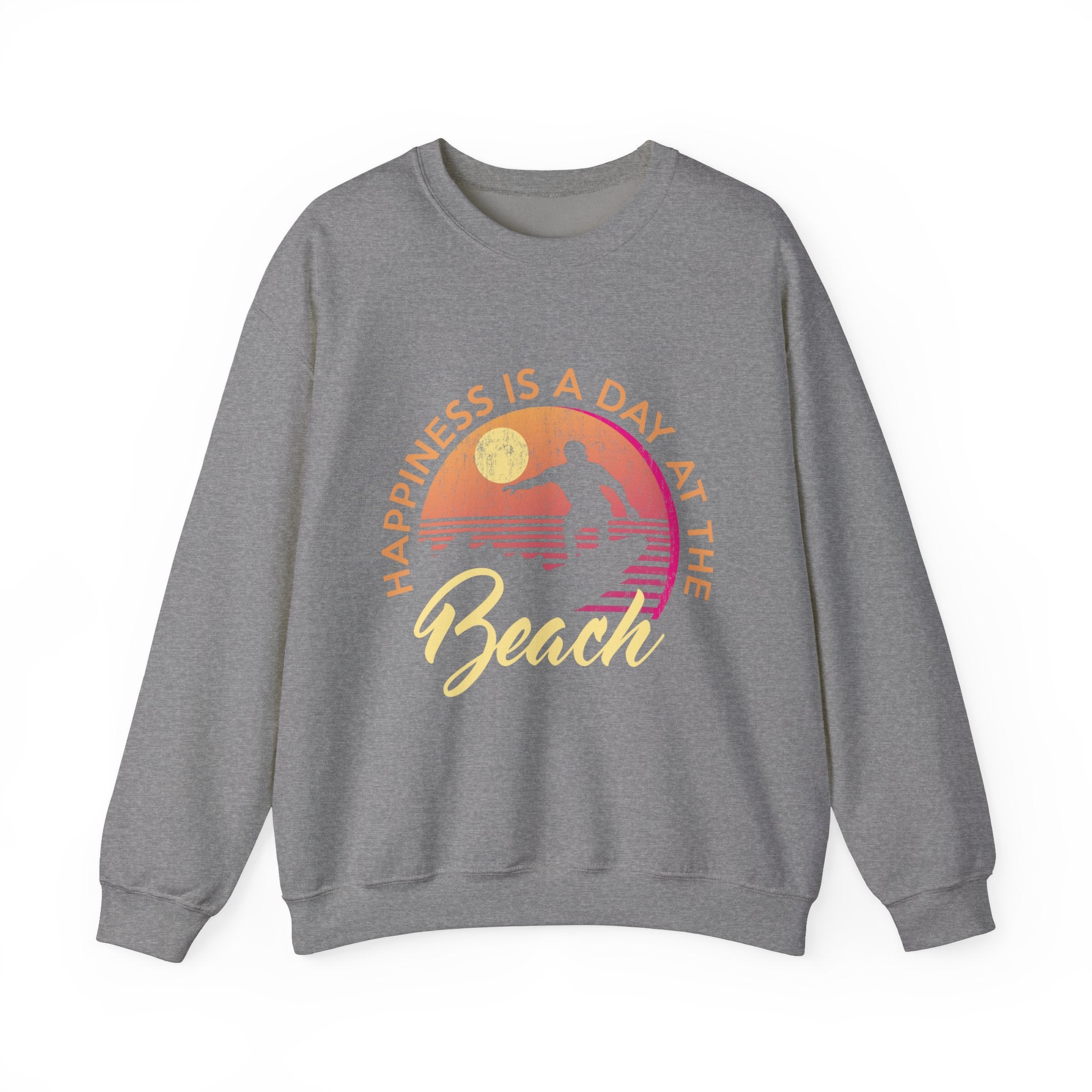 Le bonheur est une journée à la plage Sweat-shirt unisexe 