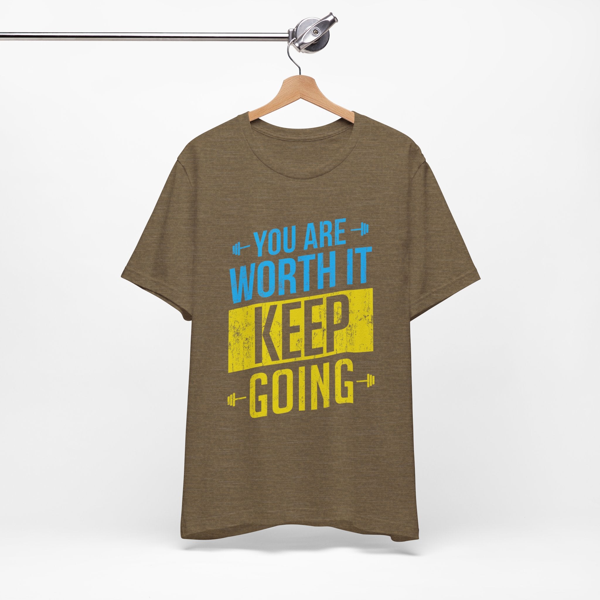 Vous en valez la peine, continuez, tee-shirt unisexe 