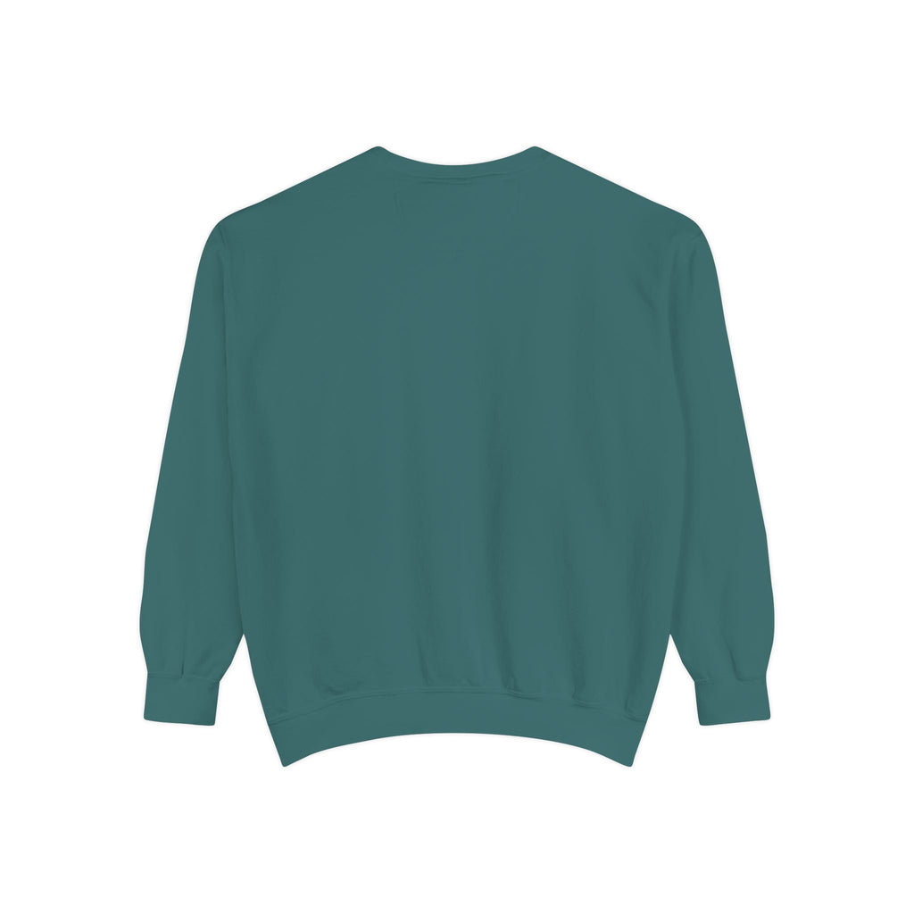 Garment-Dyed Sweatshirt, Cozy Unisex Pullover, Casual Comfortable Sweater, Perfect for Relaxing, Gift Idea for Friends and Family Printify