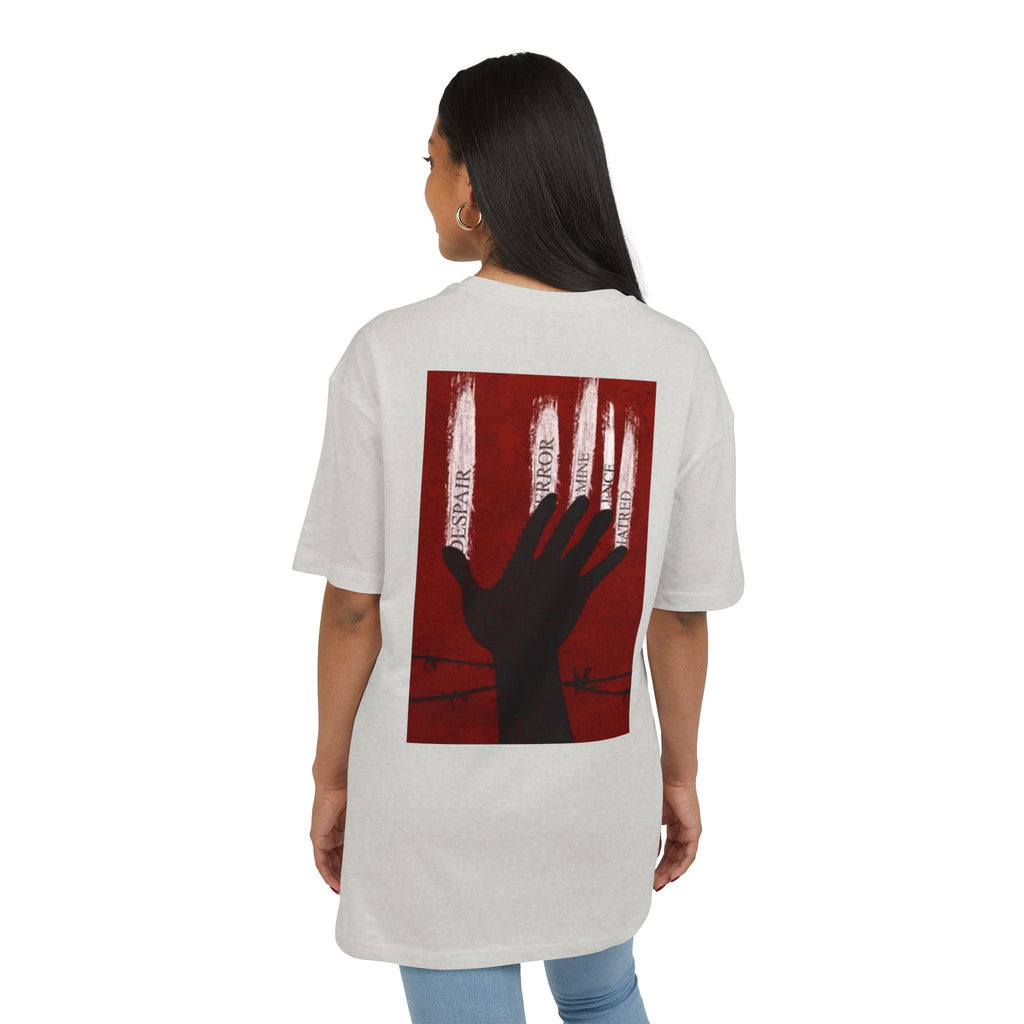 Bold Artistic Oversized Tee, Grunge Style Graphic Shirt, Unisex Urban Fashion, Statement Tee for Streetwear, Gift for Art Lovers Printify