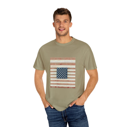 Patriotic Garment-Dyed T-Shirt | Perfect for 4th of July, Memorial Day, Casual Wear, Gifts, Americana Style Printify