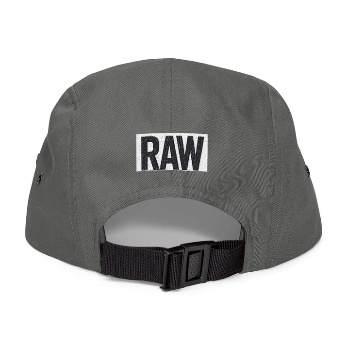 Stylish 5 Panel Cap | Embroidered RAW Hat, Trendy Streetwear, Gift for Him, Outdoor Cap, Summer Accessory Printify