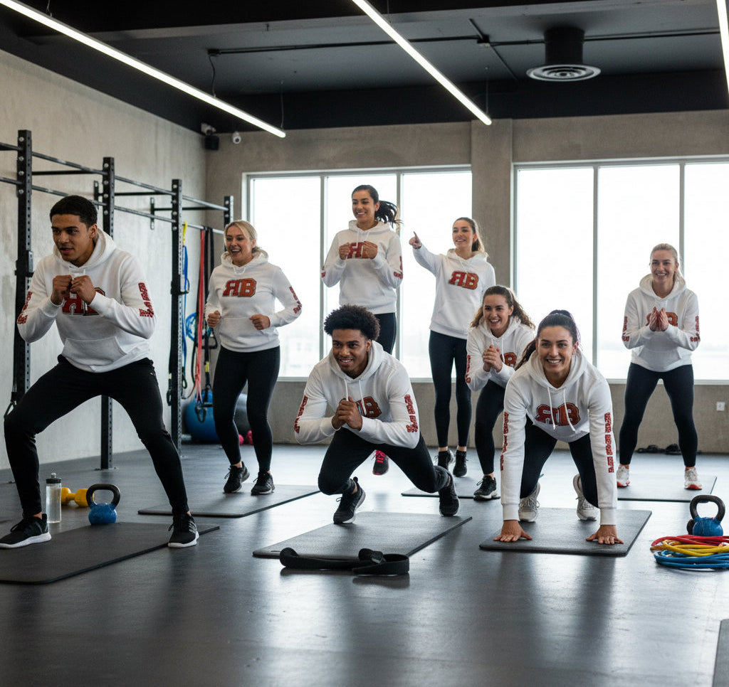 RB Hooded Long Sleeve Tee — RB Logo Hooded Tee