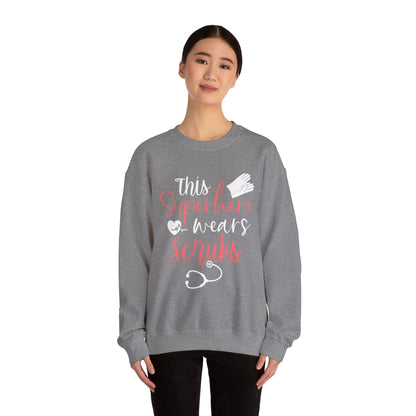 son super-héros porte des gommages Sweat-shirt unisexe 