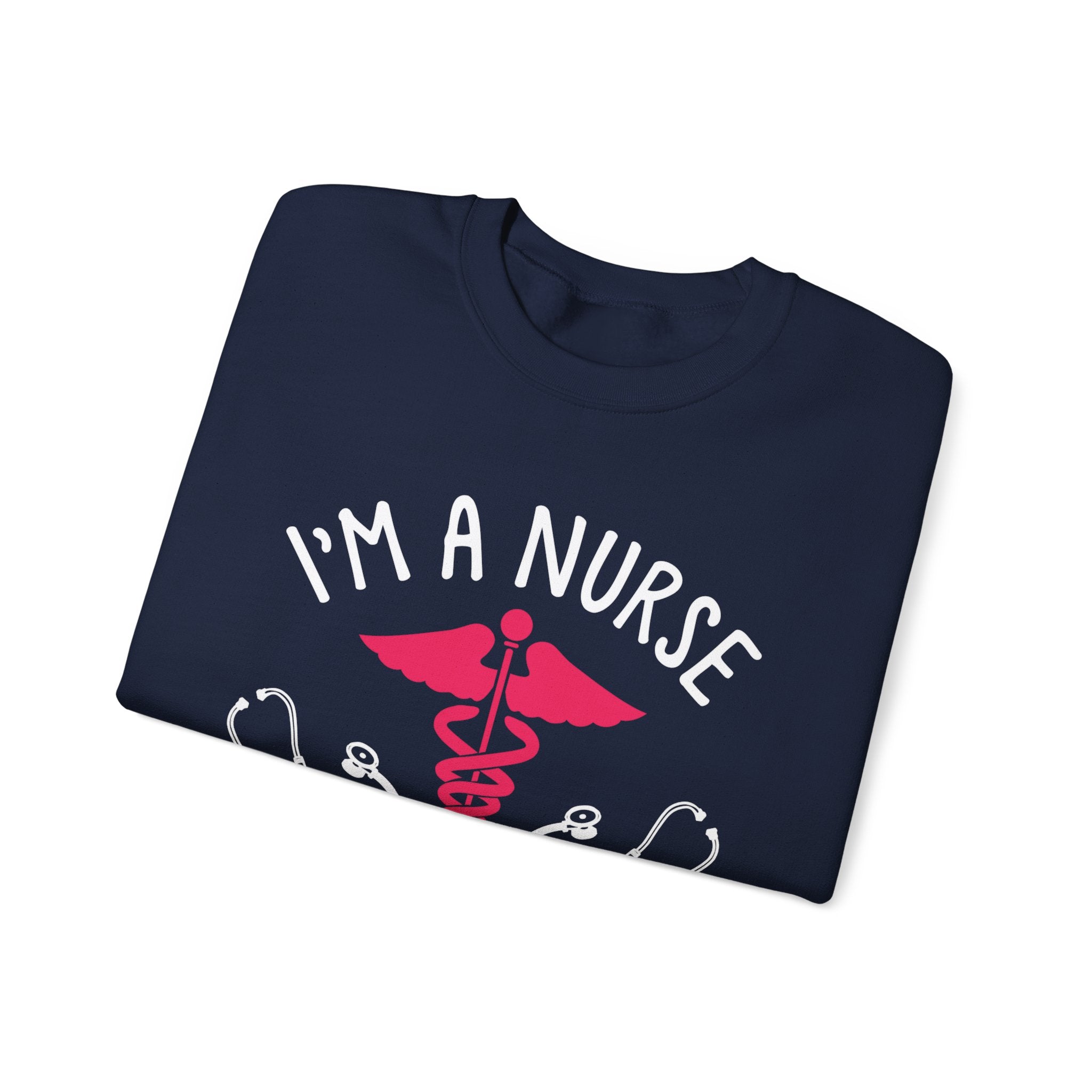 Je suis un sweat-shirt unisexe infirmière 
