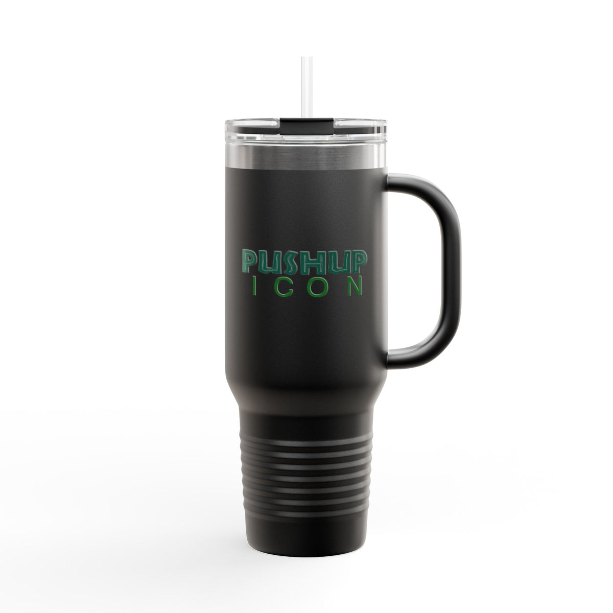 Inspirational Insulated Travel Mug - 40oz with Pushup Icon Design