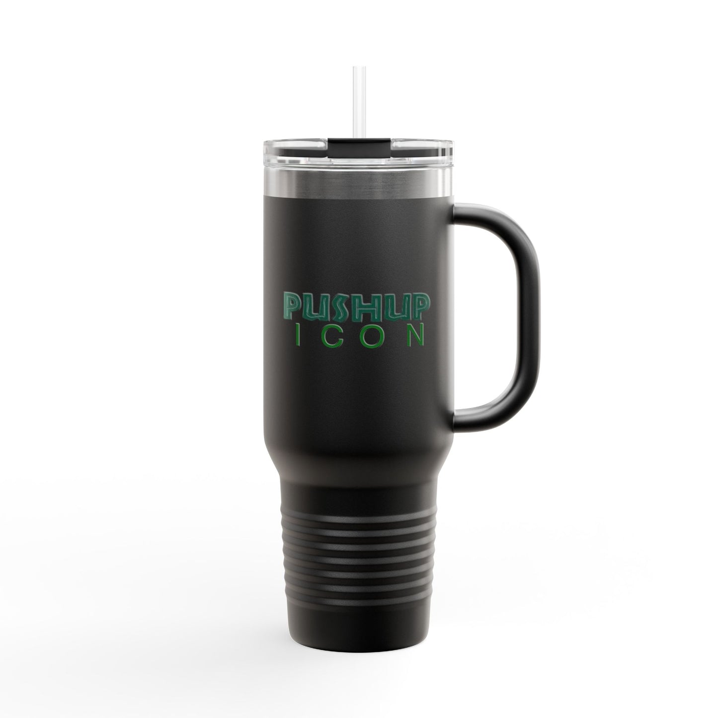 Inspirational Insulated Travel Mug - 40oz with Pushup Icon Design