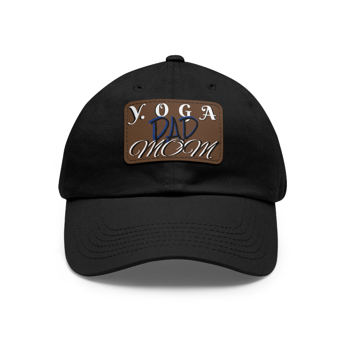 Yoga Dad Hat with Leather Patch