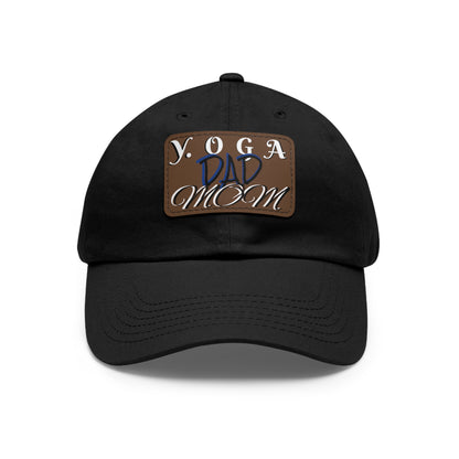 Yoga Dad Hat with Leather Patch