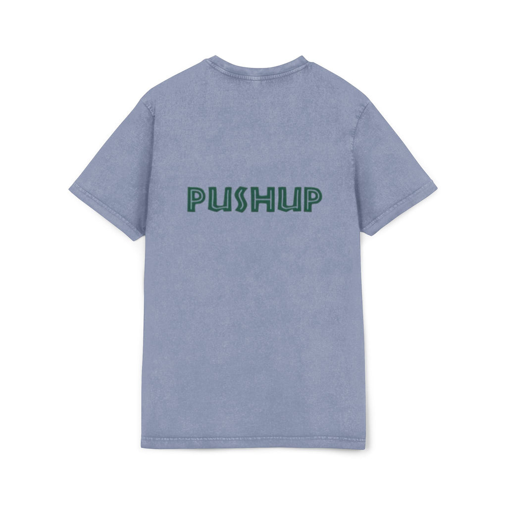 Acid Washed Pushup Tee - Unisex Vintage Style T-Shirt