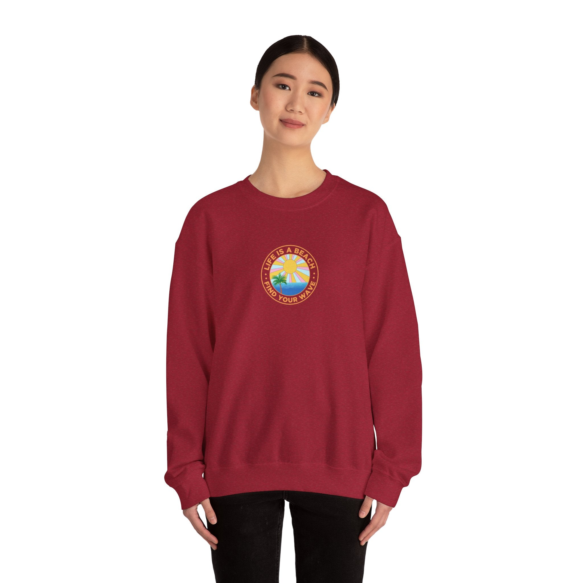 La vie est un sweat-shirt unisexe de plage 