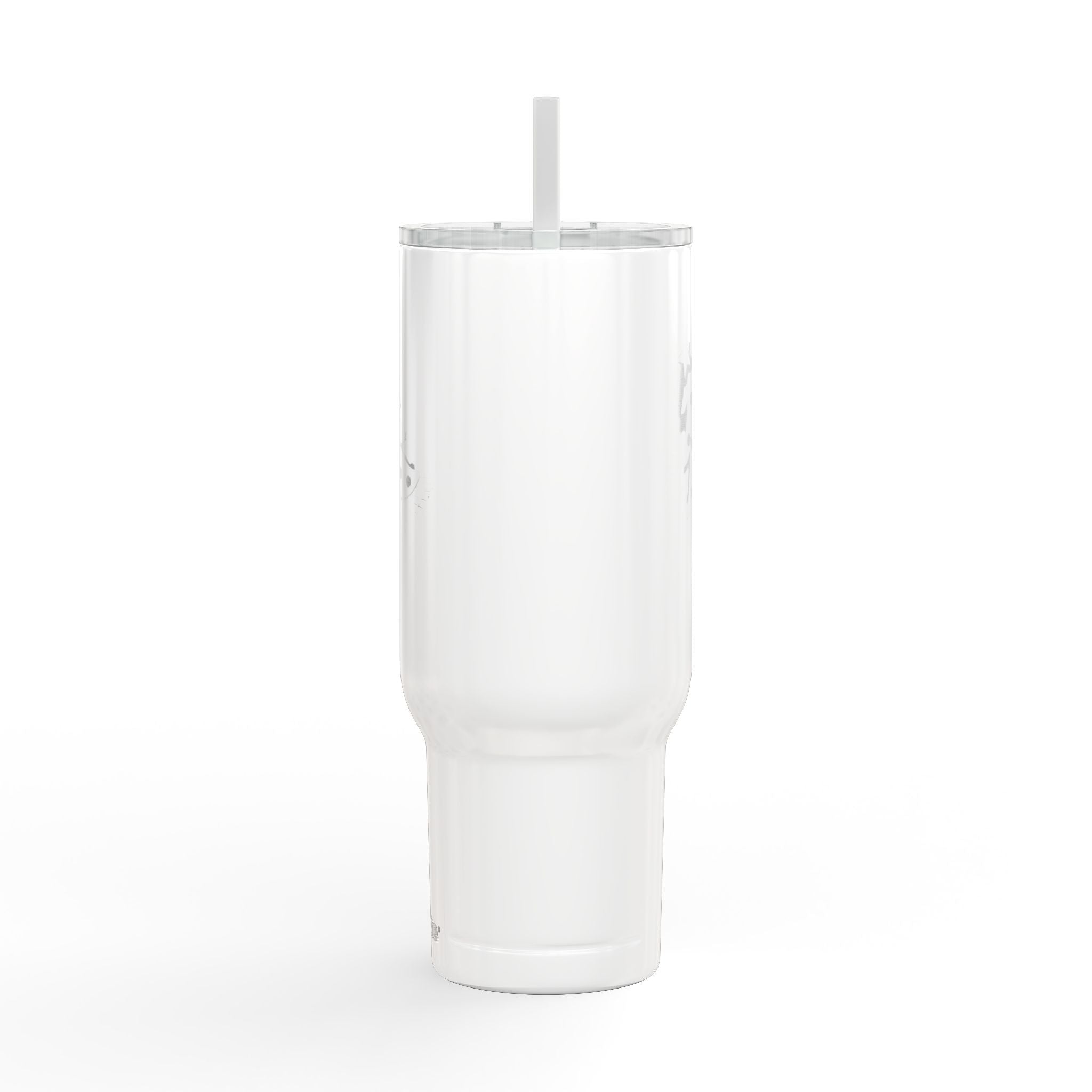 Tumbler with Lid, 40oz - 'Hello Santa' Engraved Design Printify