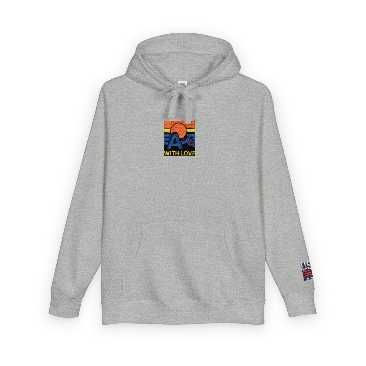 Colorful Mountain Unisex Fleece Hoodie, Cozy Sweatshirt, Casual Outfit, Gift for Nature Lovers, Fall Fashion Printify