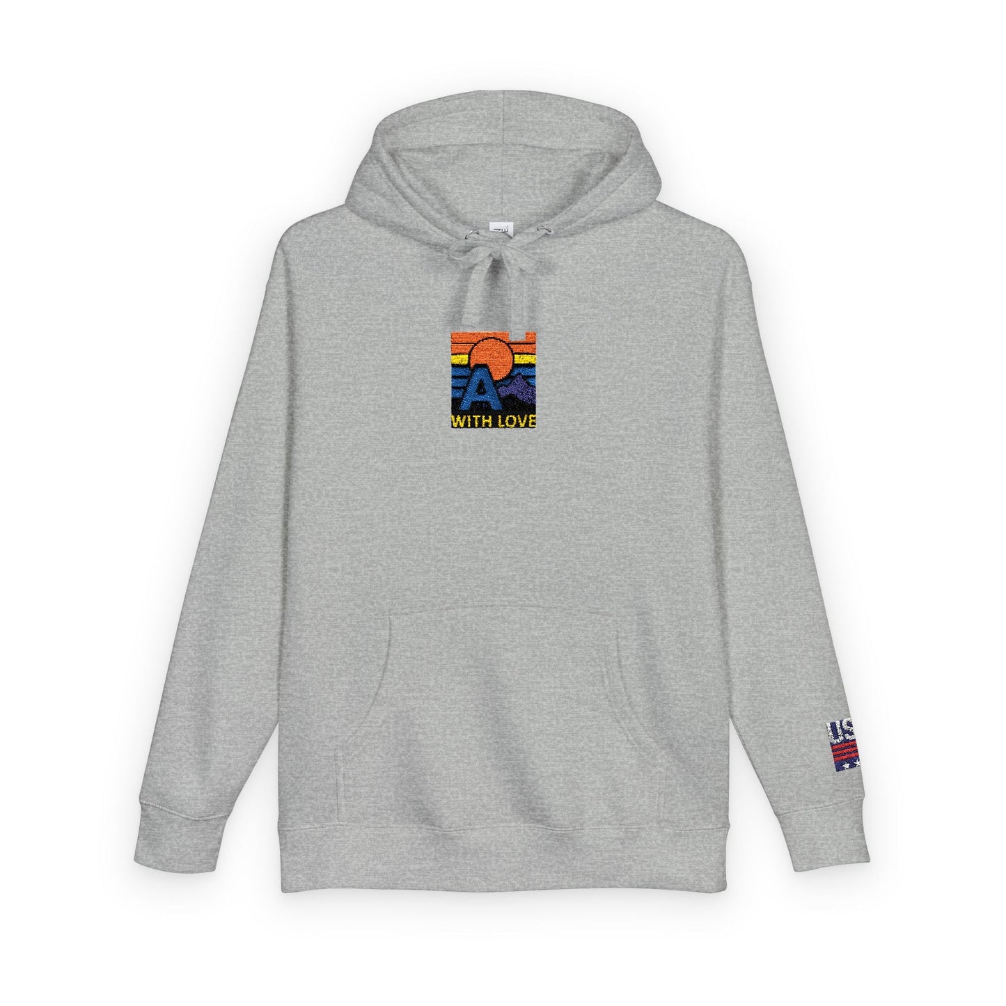 Colorful Mountain Unisex Fleece Hoodie, Cozy Sweatshirt, Casual Outfit, Gift for Nature Lovers, Fall Fashion Printify