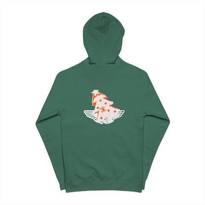 Unisex Fleece Zip Up Hoodie - 'hello Santa' Printify