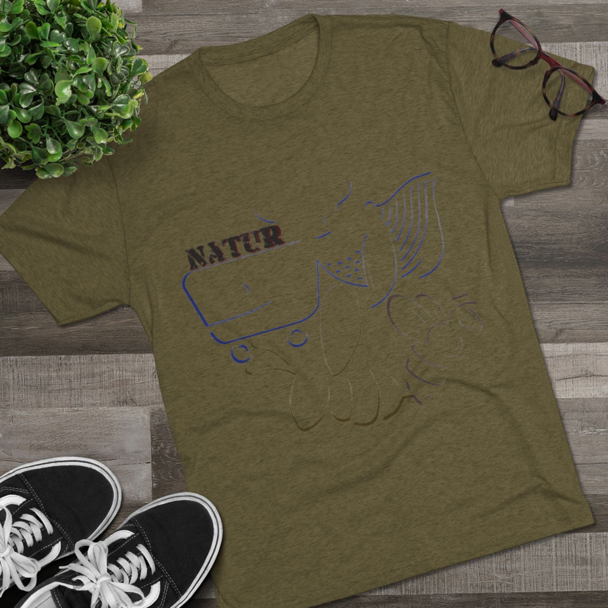 Nature Inspired Tee - Unisex Tri-Blend Crew Tee