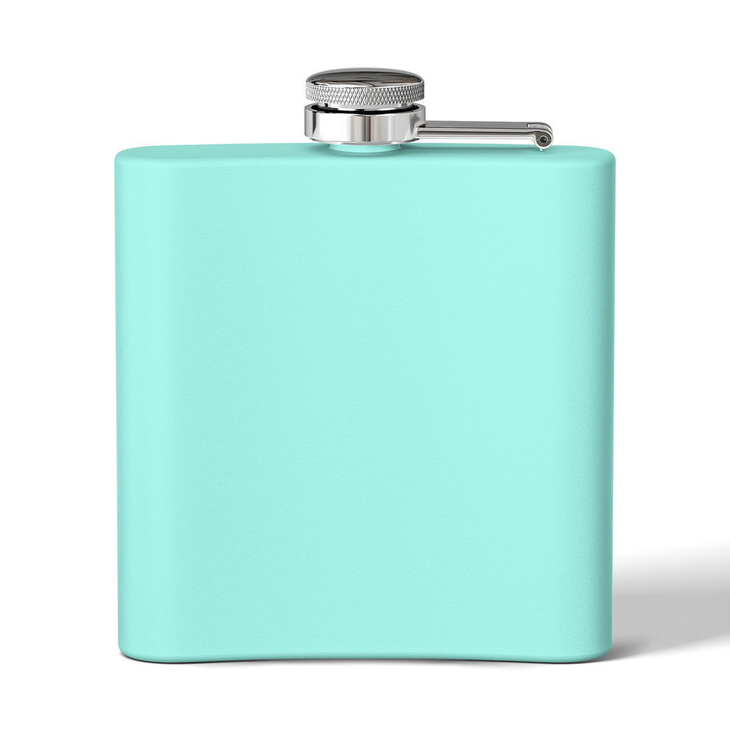 Personalized 6oz Stainless Steel Flask - Pushup Design