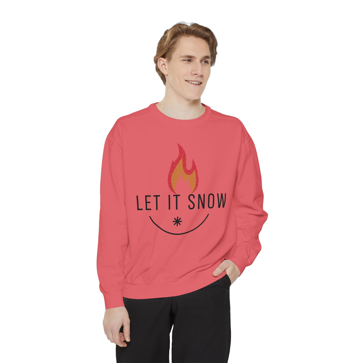 Let It Snow Unisex Garment-Dyed Sweatshirt