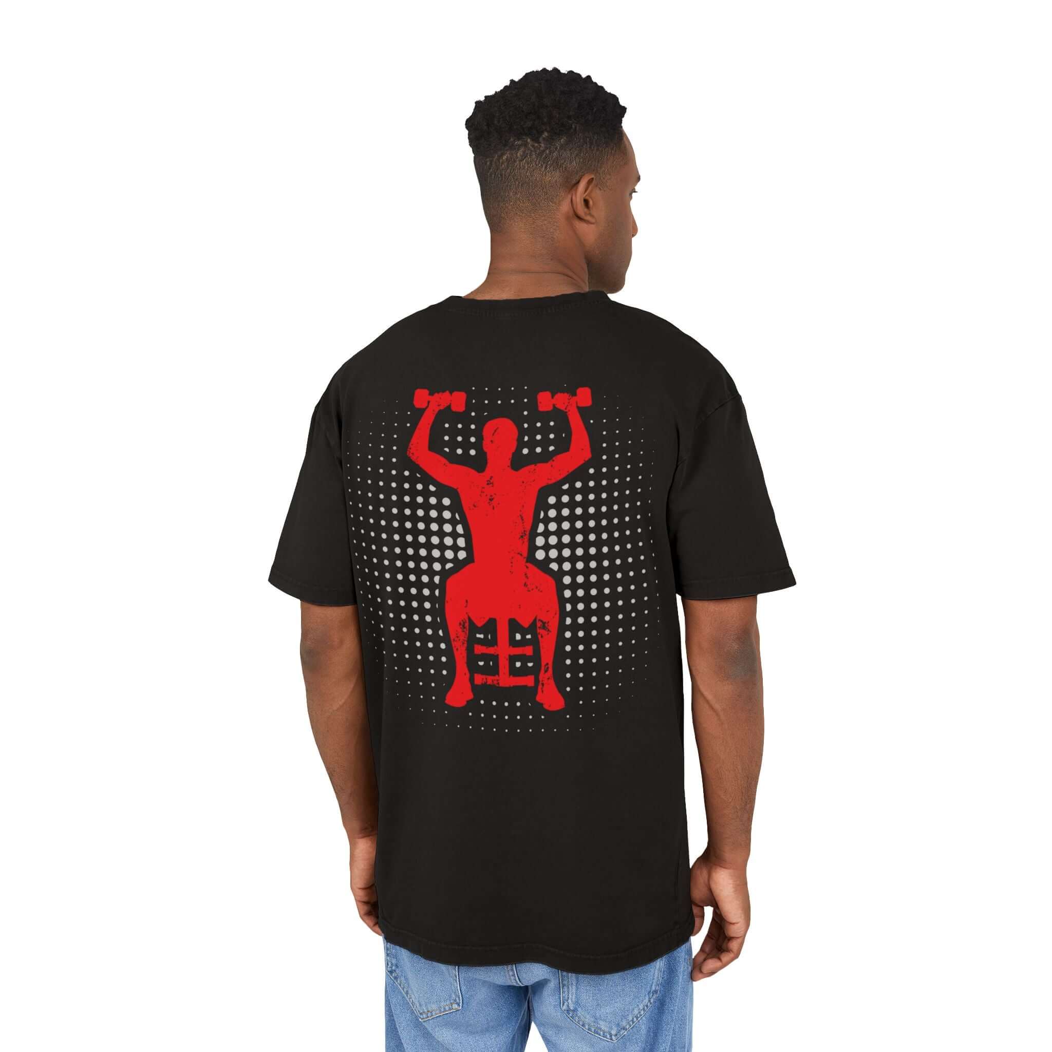 Oversize Tee - Off To Gym Acid Washed Men's T-Shirt