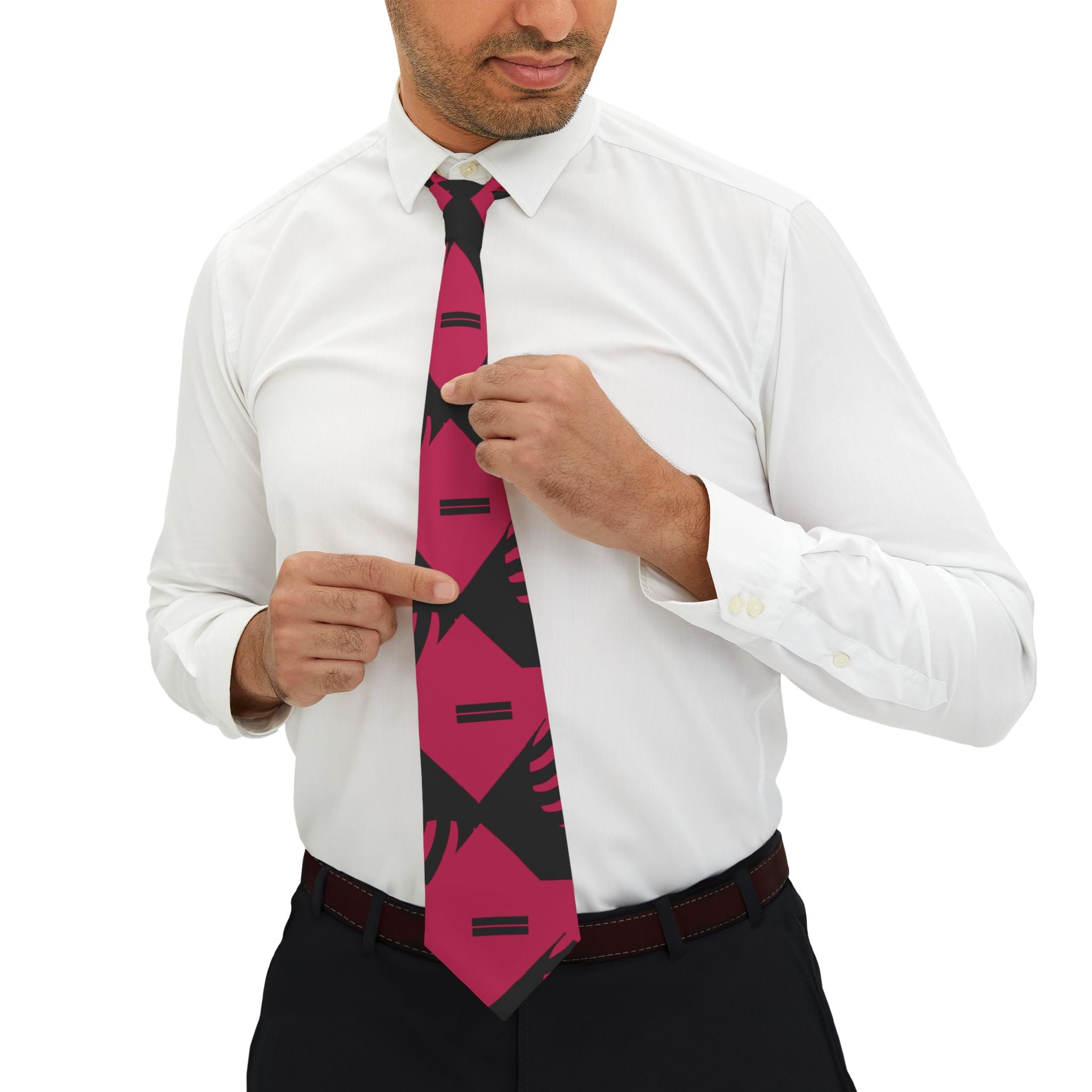 Bold Graphic Necktie, Unique Gift for Men, Fashion Accessory, Statement Tie for Parties, Weddings, and Business Attire
