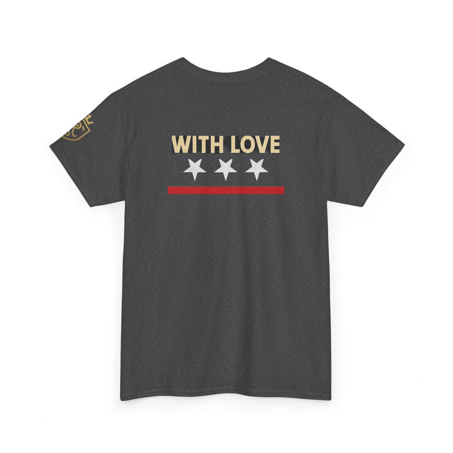 Stylish Unisex Heavy Cotton Tee - 'With Love' Statement Shirt, Casual Wear, Gift for Her, Gift for Him, Everyday Comfort Printify