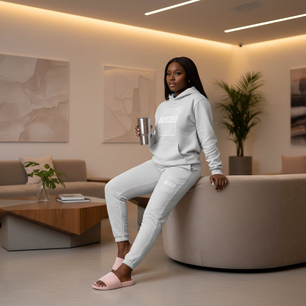 Blessed Fleece Hoodie — Three-Panel Cozy Pullover