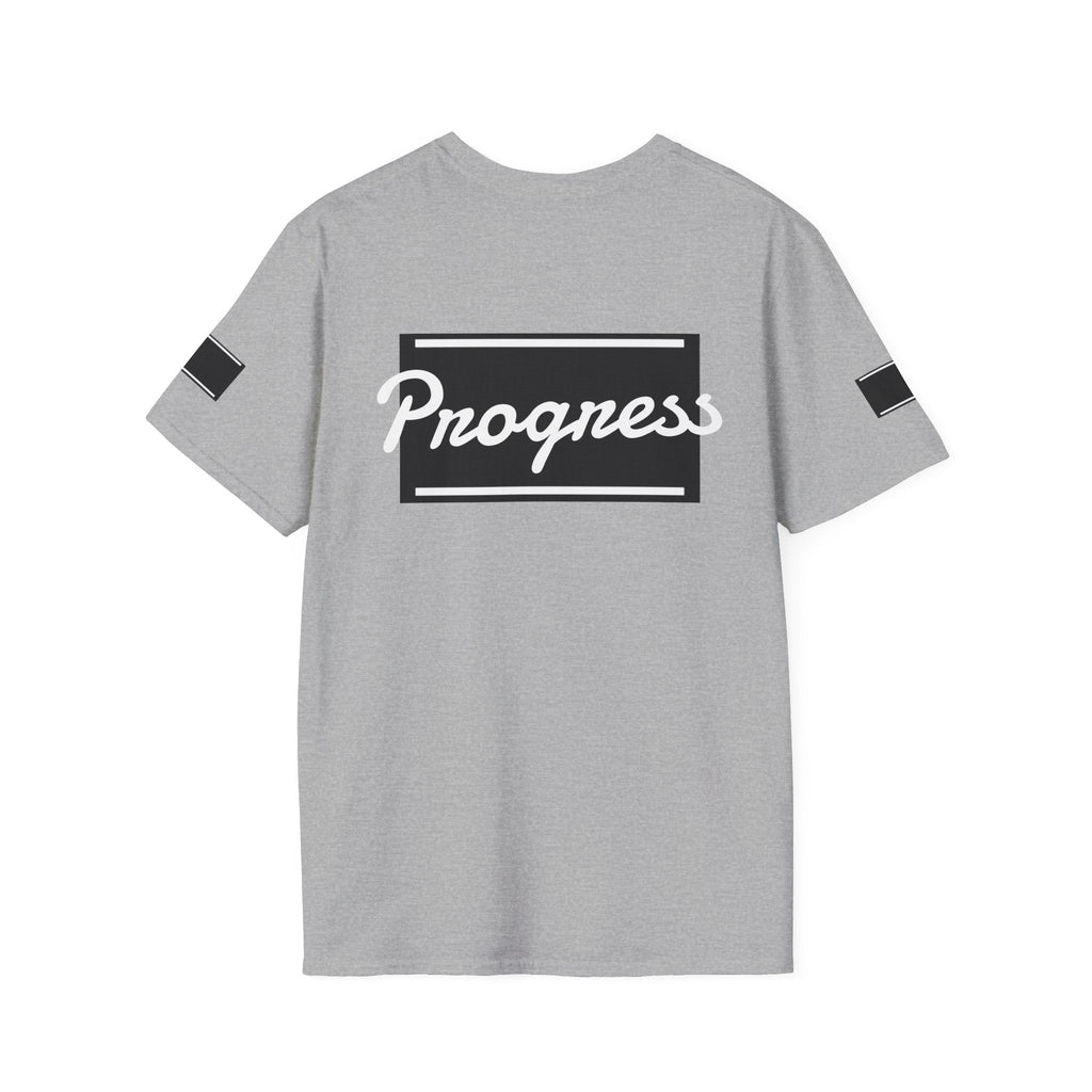 Motivational Unisex Softstyle T-Shirt | Progress Tee, Gift for Teens, Casual Wear, Workout Shirt, Inspirational Apparel Printify
