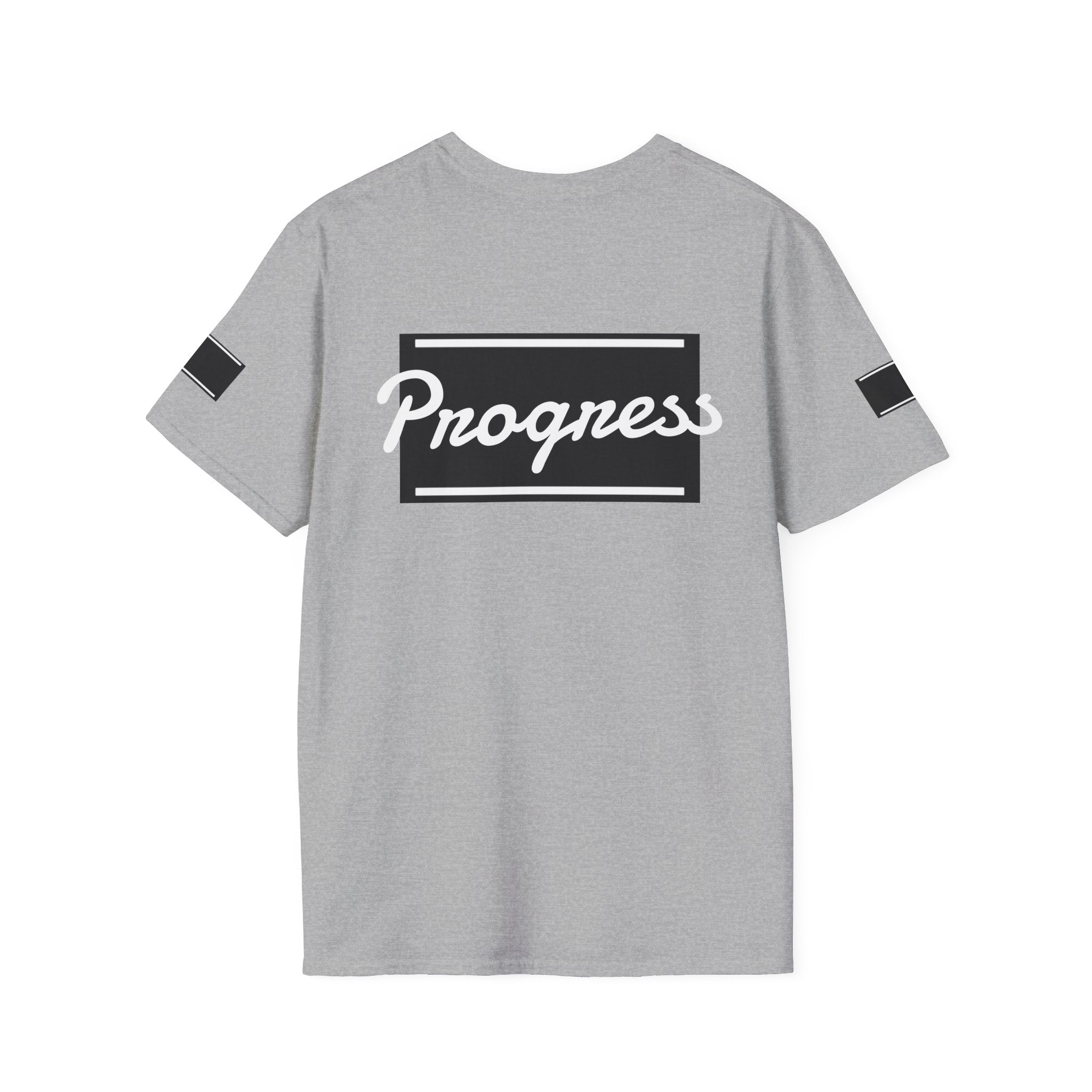 Motivational Unisex Softstyle T-Shirt | Progress Tee, Gift for Teens, Casual Wear, Workout Shirt, Inspirational Apparel Printify