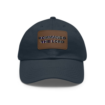 Dad Hat - Kommands The Lord Leather Patch Cap
