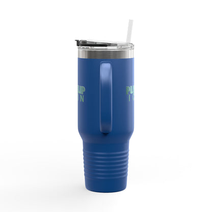 Inspirational Insulated Travel Mug - 40oz with Pushup Icon Design