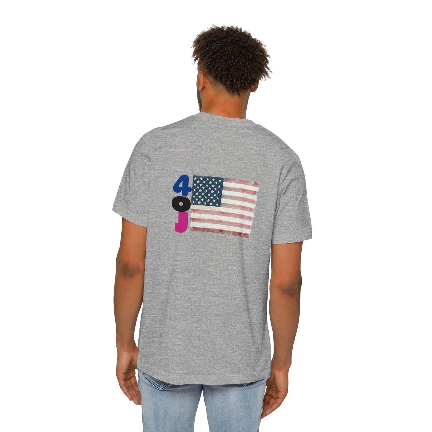 USA Flag Short-Sleeve T-Shirt, Patriotic Tee for Independence Day, Casual Wear, Gift for Veterans, Summer Style