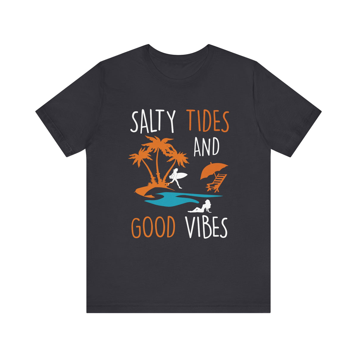 Marées salées et bonnes vibrations Tee unisexe 