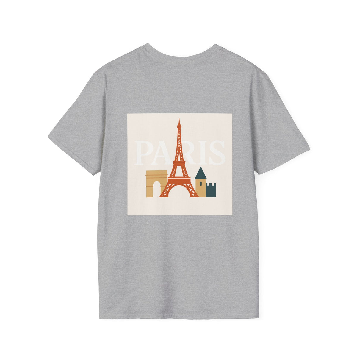Chic Parisian Graphic Tee, Travel Shirt, Eiffel Tower T-Shirt, Gift for Travelers, Casual Wear Printify