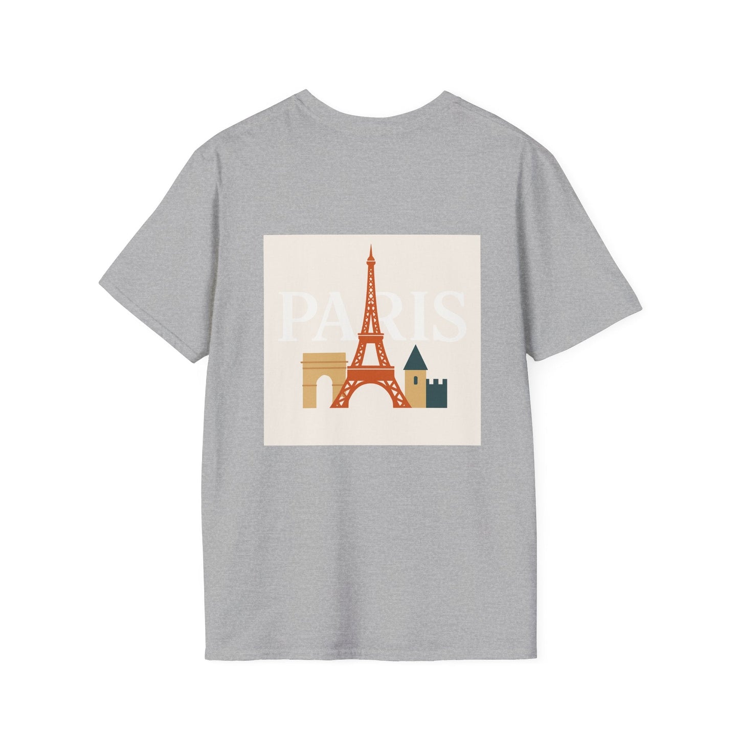 Chic Parisian Graphic Tee, Travel Shirt, Eiffel Tower T-Shirt, Gift for Travelers, Casual Wear Printify