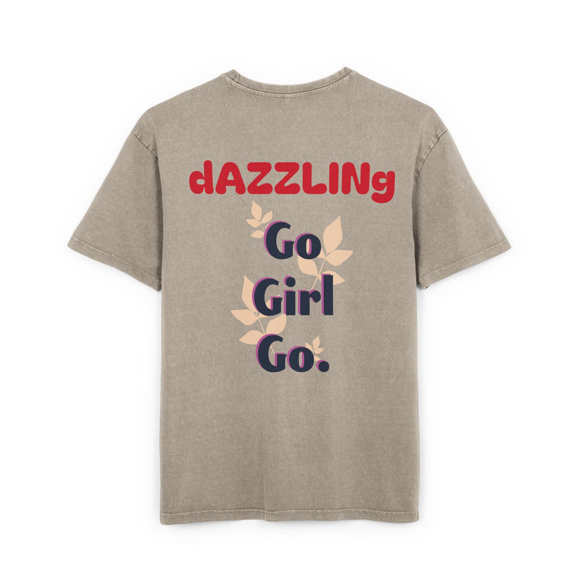 Oversize Tee - Dazzling 'Go Girl Go' Design