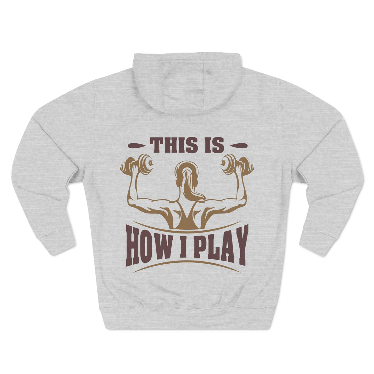 Rcnsons Unisex Three-Panel Fleece 'Play' Hoodie