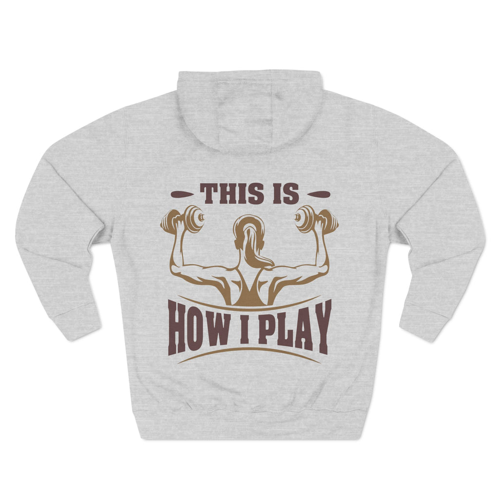 Rcnsons Unisex Three-Panel Fleece 'Play' Hoodie
