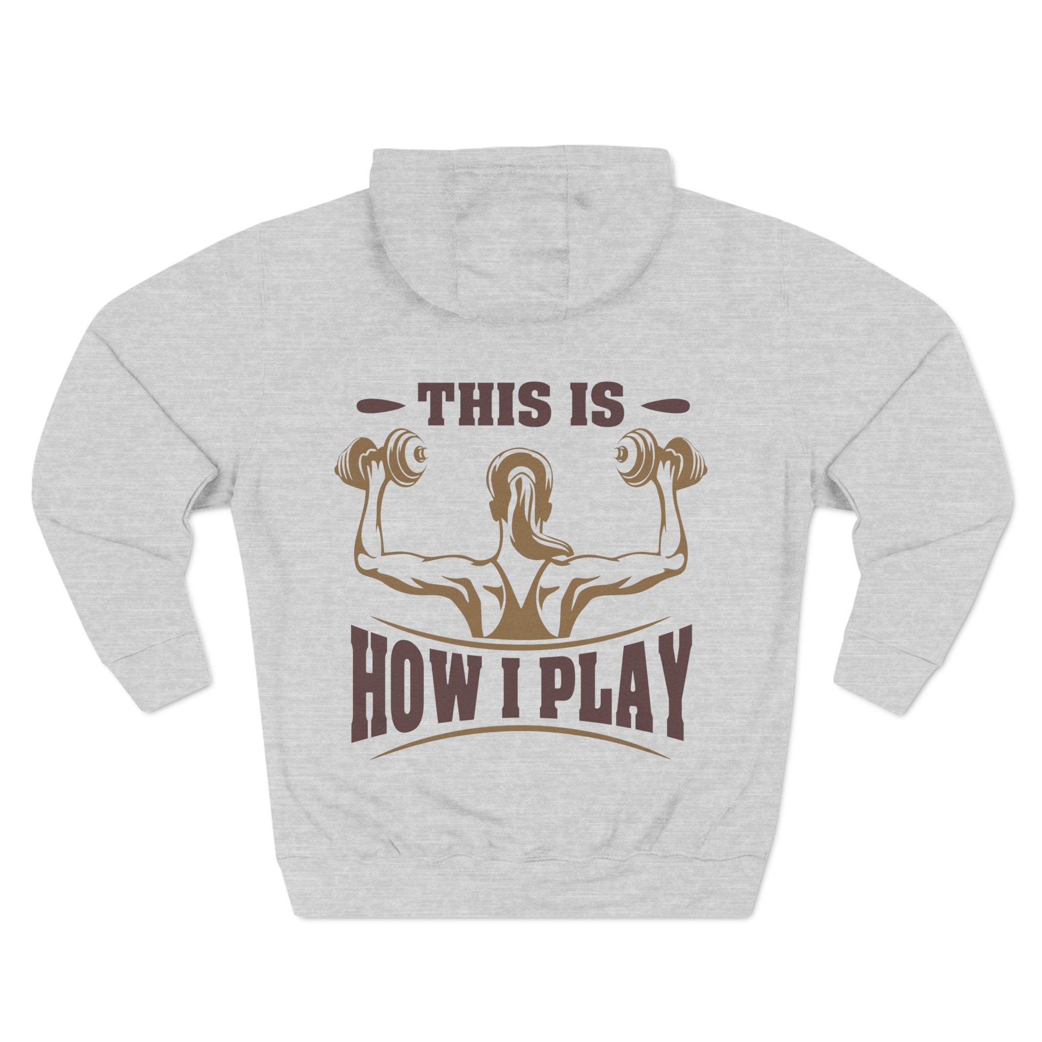Rcnsons Unisex Three-Panel Fleece 'Play' Hoodie