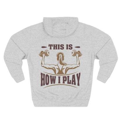 Rcnsons Unisex Three-Panel Fleece 'Play' Hoodie