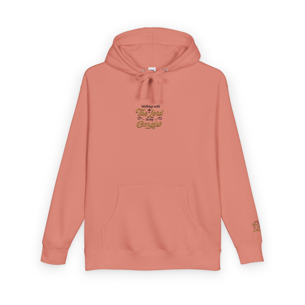 Religious Fleece Hoodie - Walking with the Lord Printify