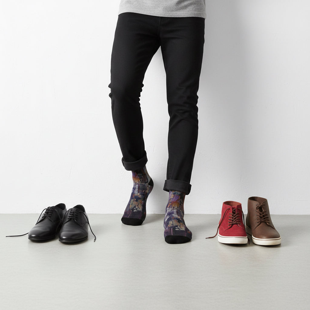 Sublimation Socks - Vibrant Sublimated Design Printify