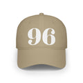 Vintage Red Baseball Cap with Bold '96' Design | Casual Sportswear